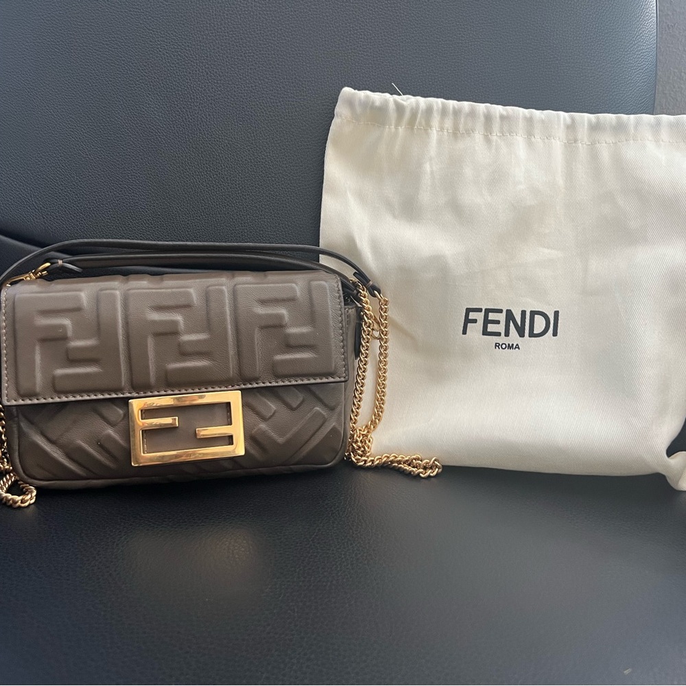 Authentic Fendi mini baguette